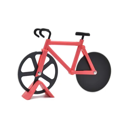 Pizza Slicer Bicycle Stainless Steel Cutter Pizza Slicer Bicycle Stainless Steel Cutter