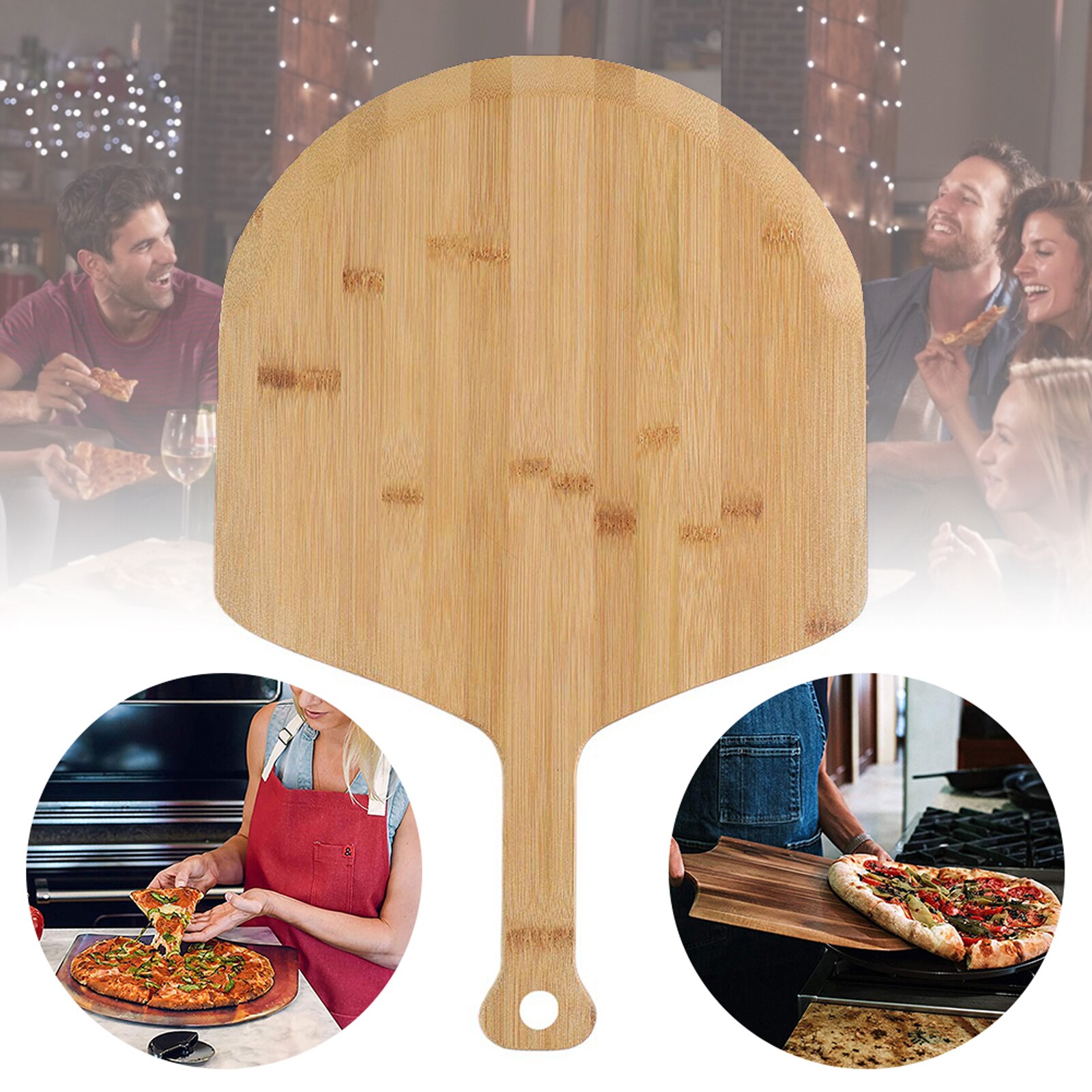 Pizza Wood Paddle Shovel Tray