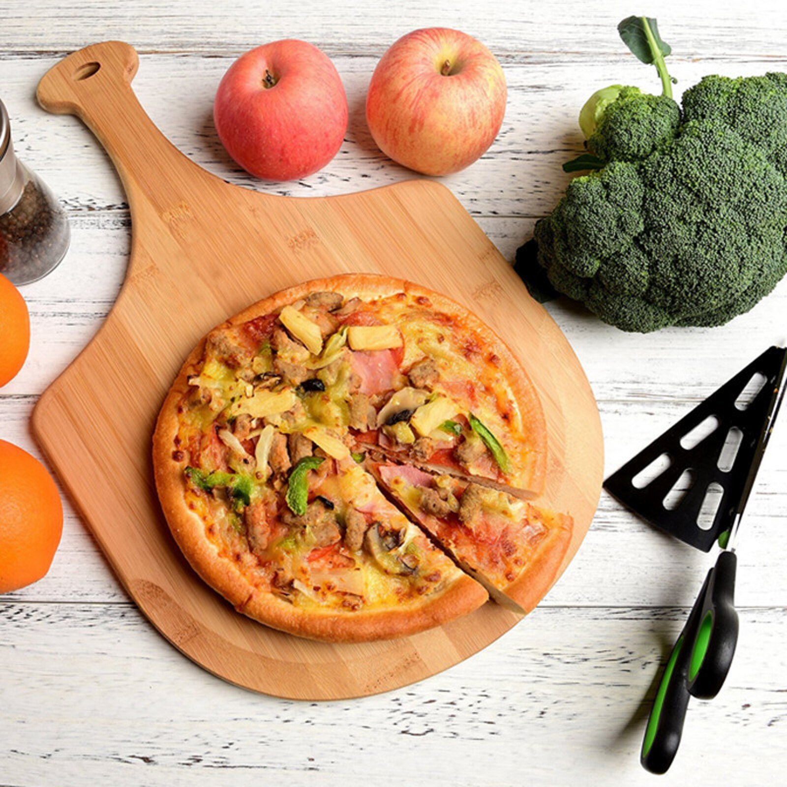 Pizza Wood Paddle Shovel Tray