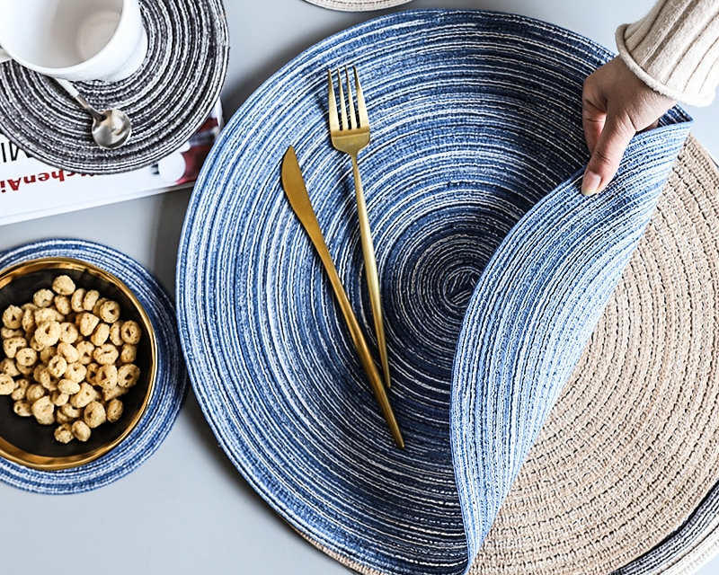 Placemats Stylish Linen Insulation Pads