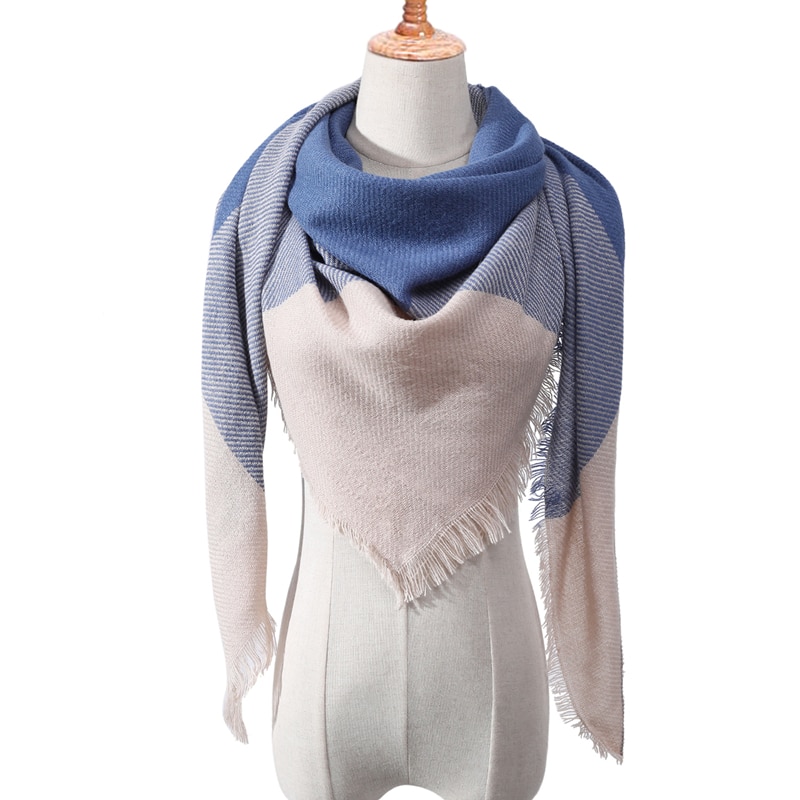 Plaid Cashmere Scarf For Women Plaid Cashmere Scarf For Women