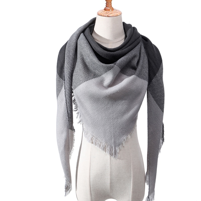 Plaid Cashmere Scarf For Women Plaid Cashmere Scarf For Women