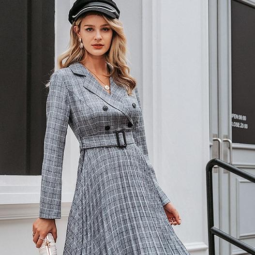Plaid Dress Ladies Fashionwear Plaid Dress Ladies Fashionwear