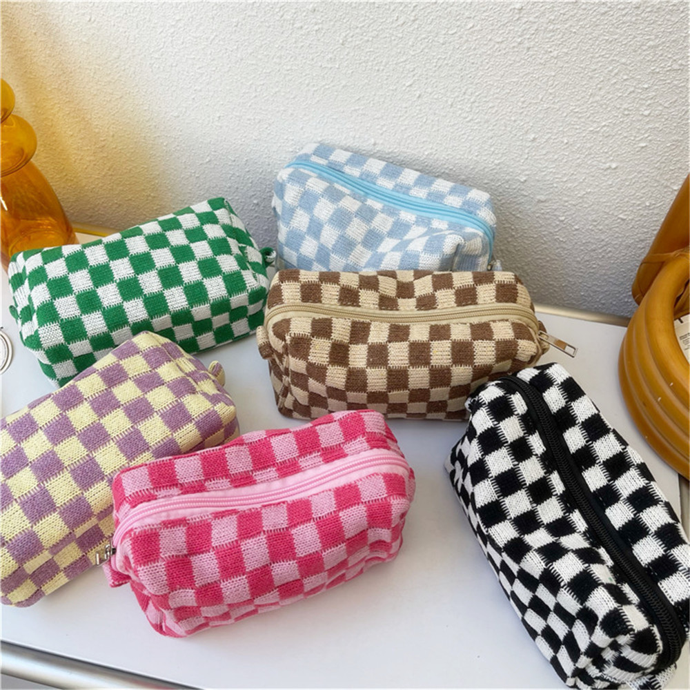 Plaid Ladies Cosmetic Pouch