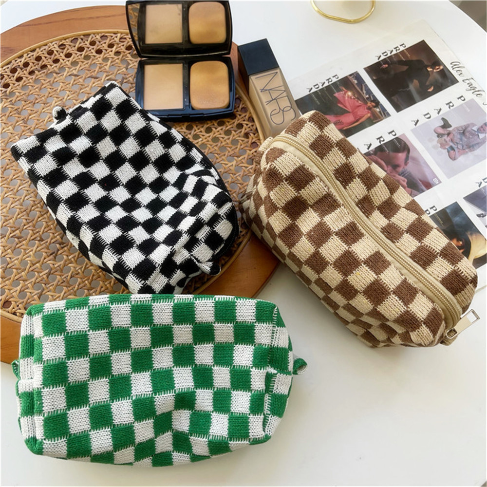 Plaid Ladies Cosmetic Pouch