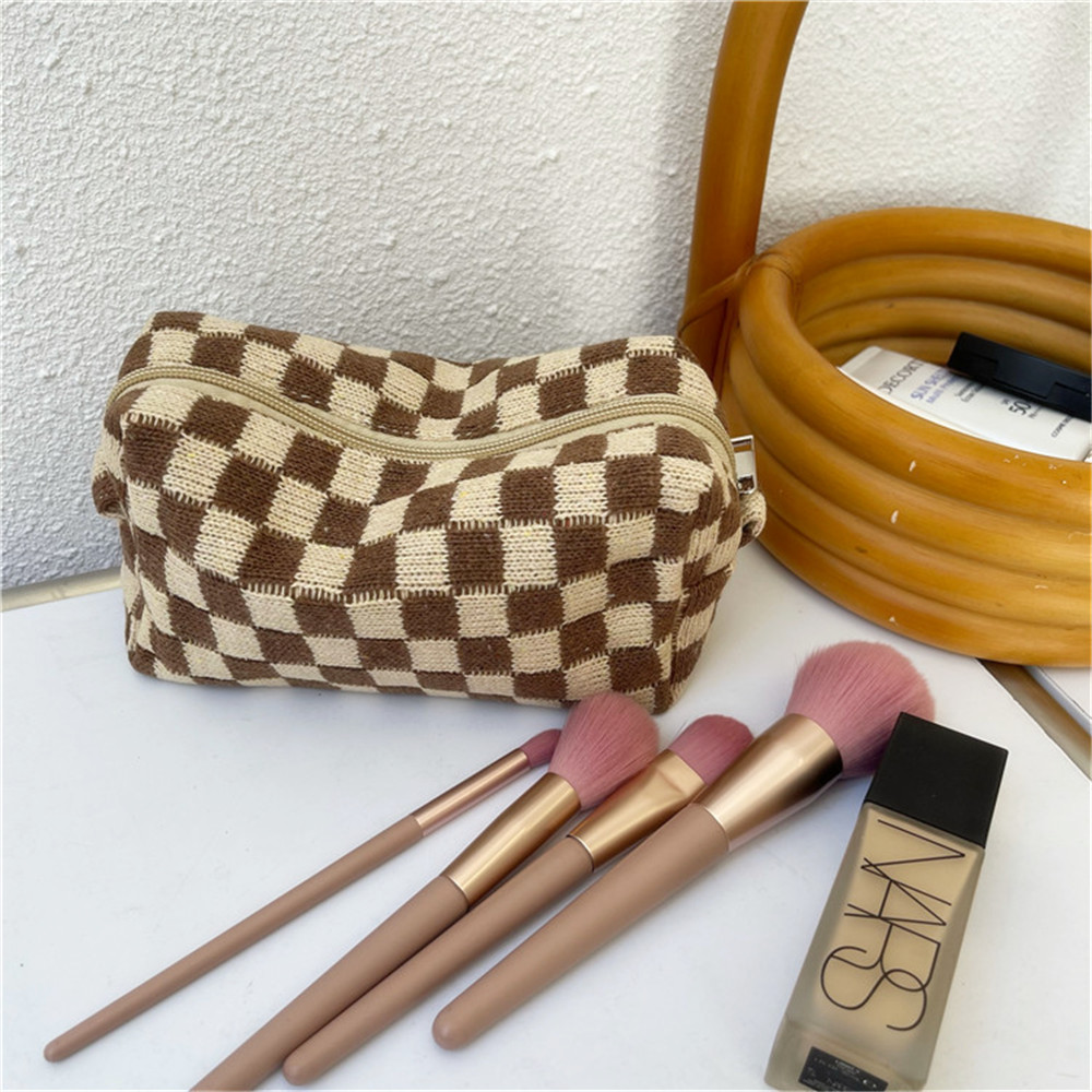 Plaid Ladies Cosmetic Pouch