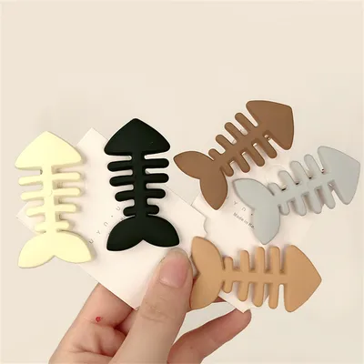 Plain Color Fish Bone Hair Clip Plain Color Fish Bone Hair Clip