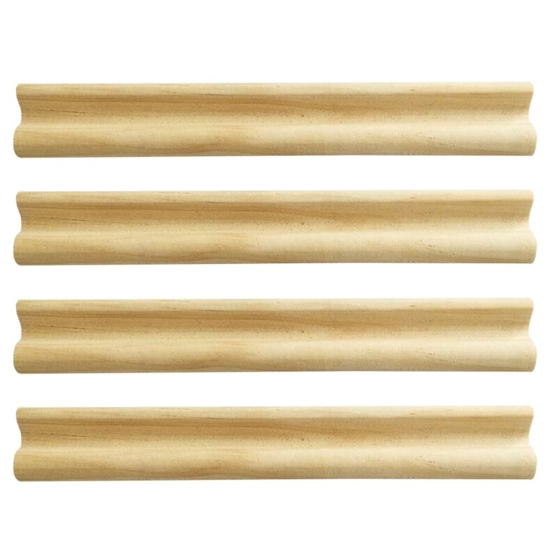 Plain Wooden Domino Racks (4pcs)