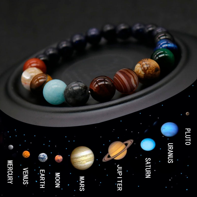Planet Bracelet Crystal Stone Beads Planet Bracelet Crystal Stone Beads