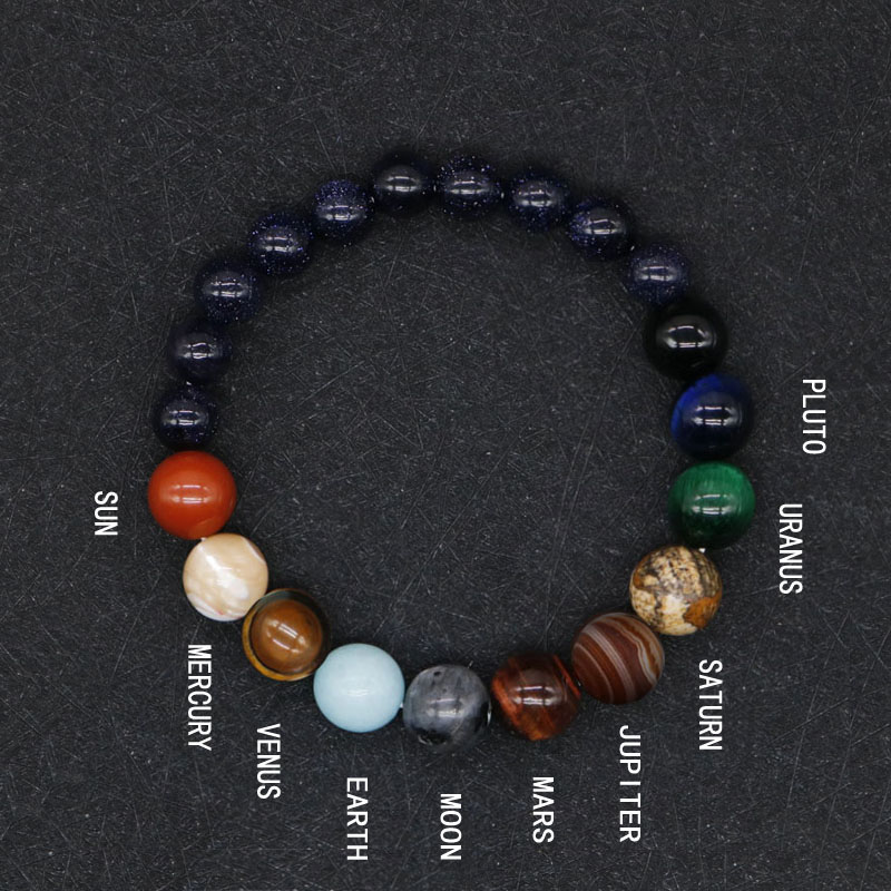 Planet Bracelet Crystal Stone Beads Planet Bracelet Crystal Stone Beads