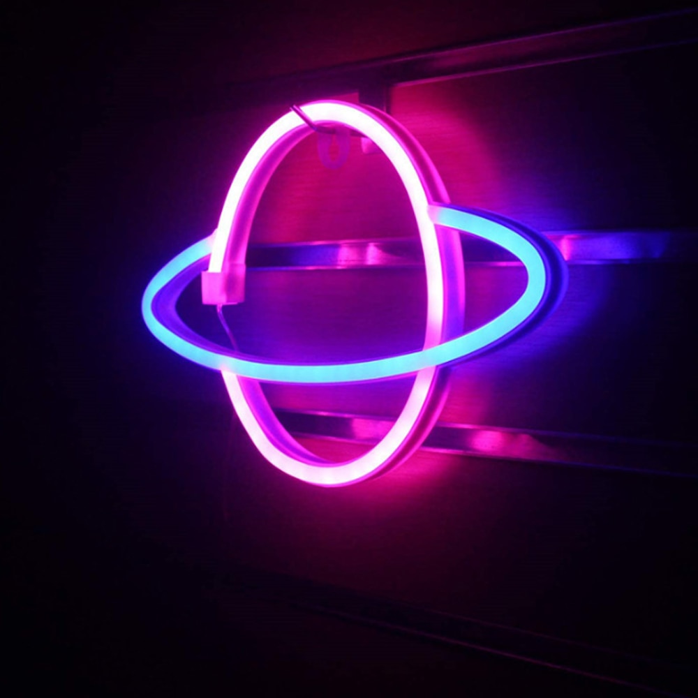 Planet Neon Sign LED Wall Decor Light Planet Neon Sign LED Wall Decor Light