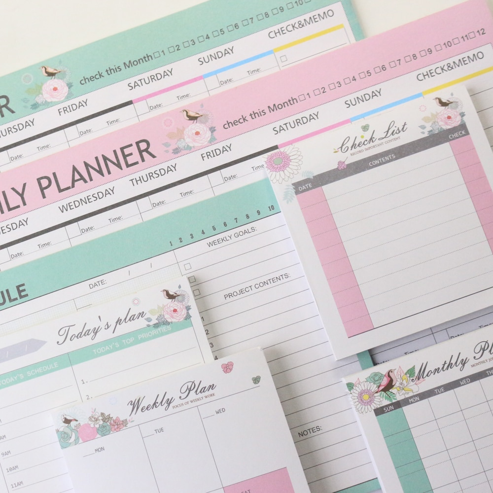 Planner Pad Desk Memo Organizer Planner Pad Desk Memo Organizer