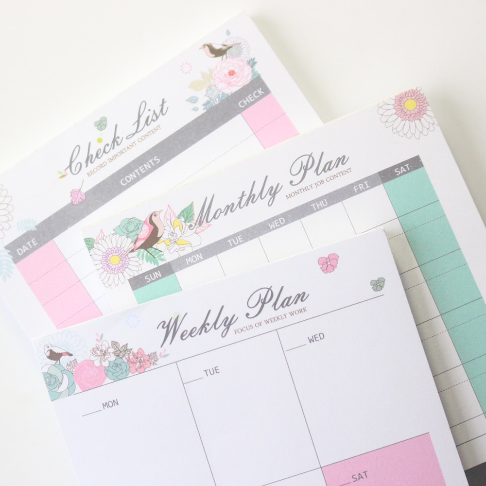 Planner Pad Desk Memo Organizer Planner Pad Desk Memo Organizer