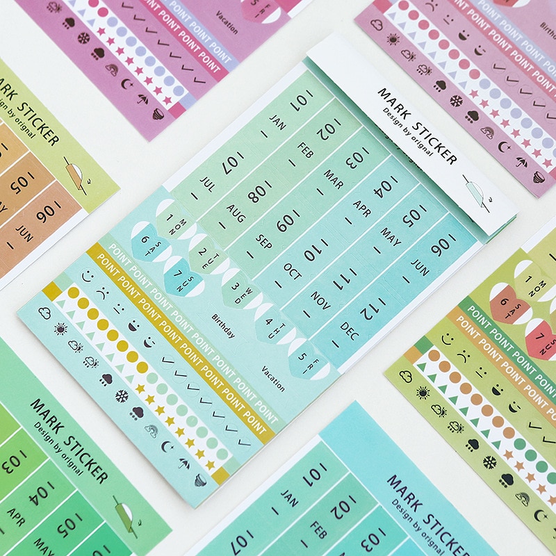 Planner Stickers Color Index Tabs Planner Stickers Color Index Tabs