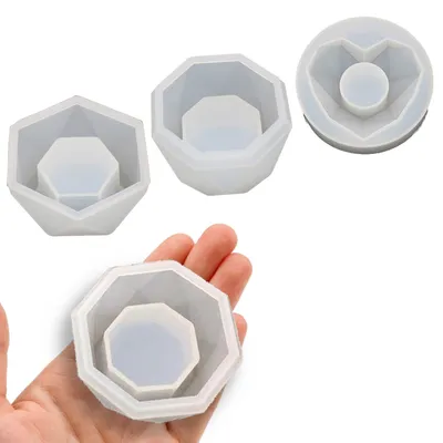 Plant Pot Molds Soft Silicone (3 PCs)