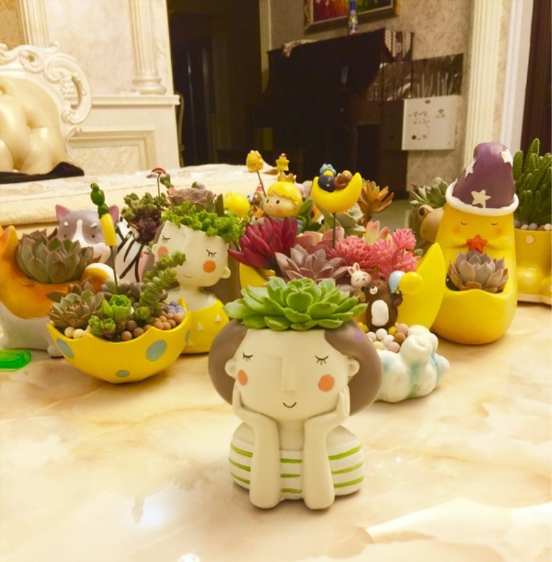 Plant Pots Happy Women Containers Plant Pots Happy Women Containers