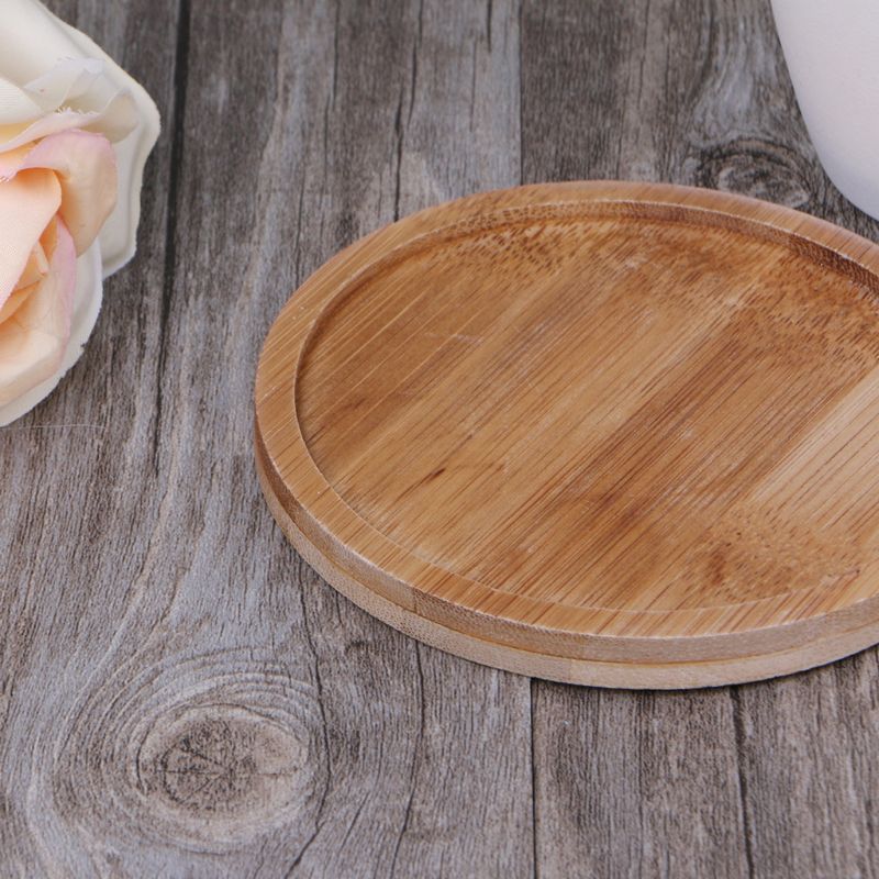 Plant Saucer Bamboo Mini Dish Plant Saucer Bamboo Mini Dish