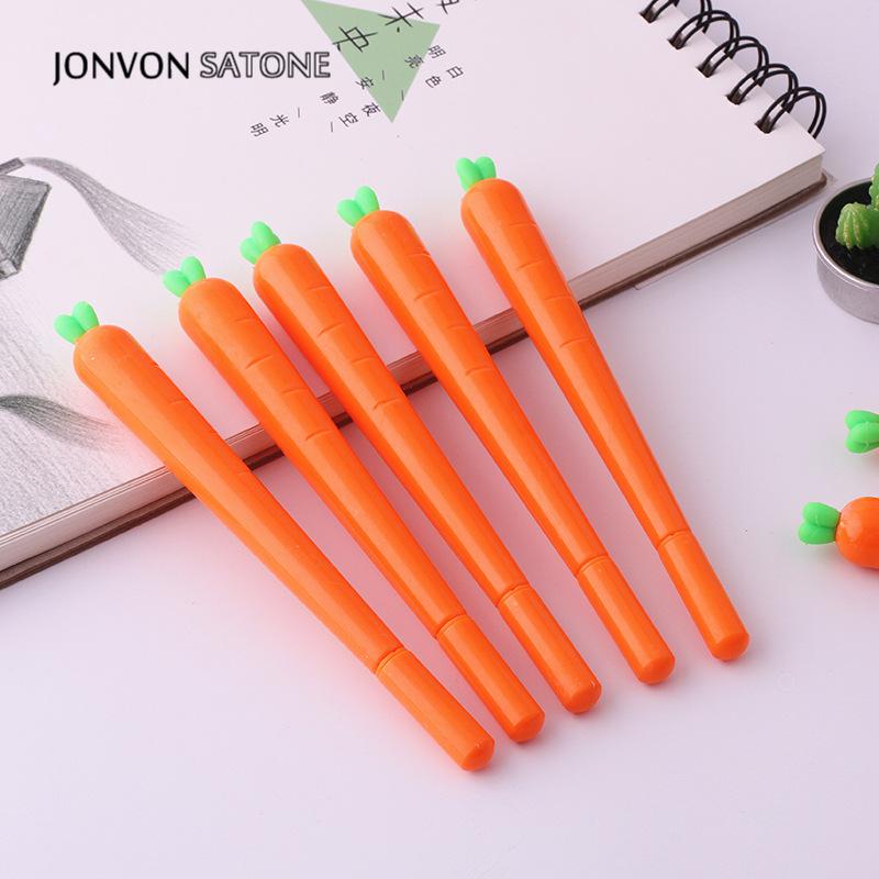 Plastic 0.5 mm Carrot Pens (2pcs)
