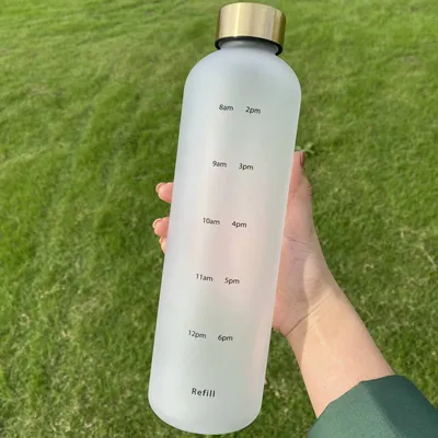 Plastic 1L Bottle With Time Marker