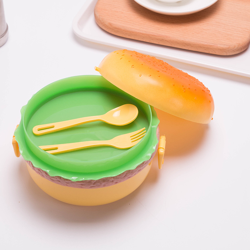 Plastic 1L Hamburger Lunch Box Plastic 1L Hamburger Lunch Box