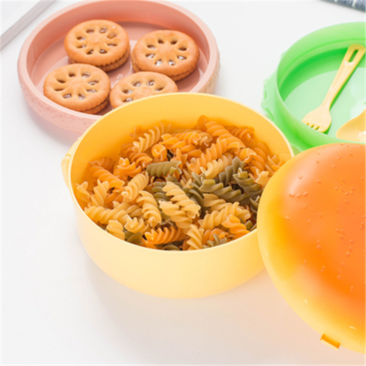 Plastic 1L Hamburger Lunch Box Plastic 1L Hamburger Lunch Box