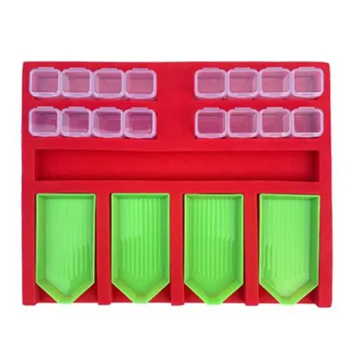 Plastic 4 Boat Diamond Painting Tray Plastic 4 Boat Diamond Painting Tray