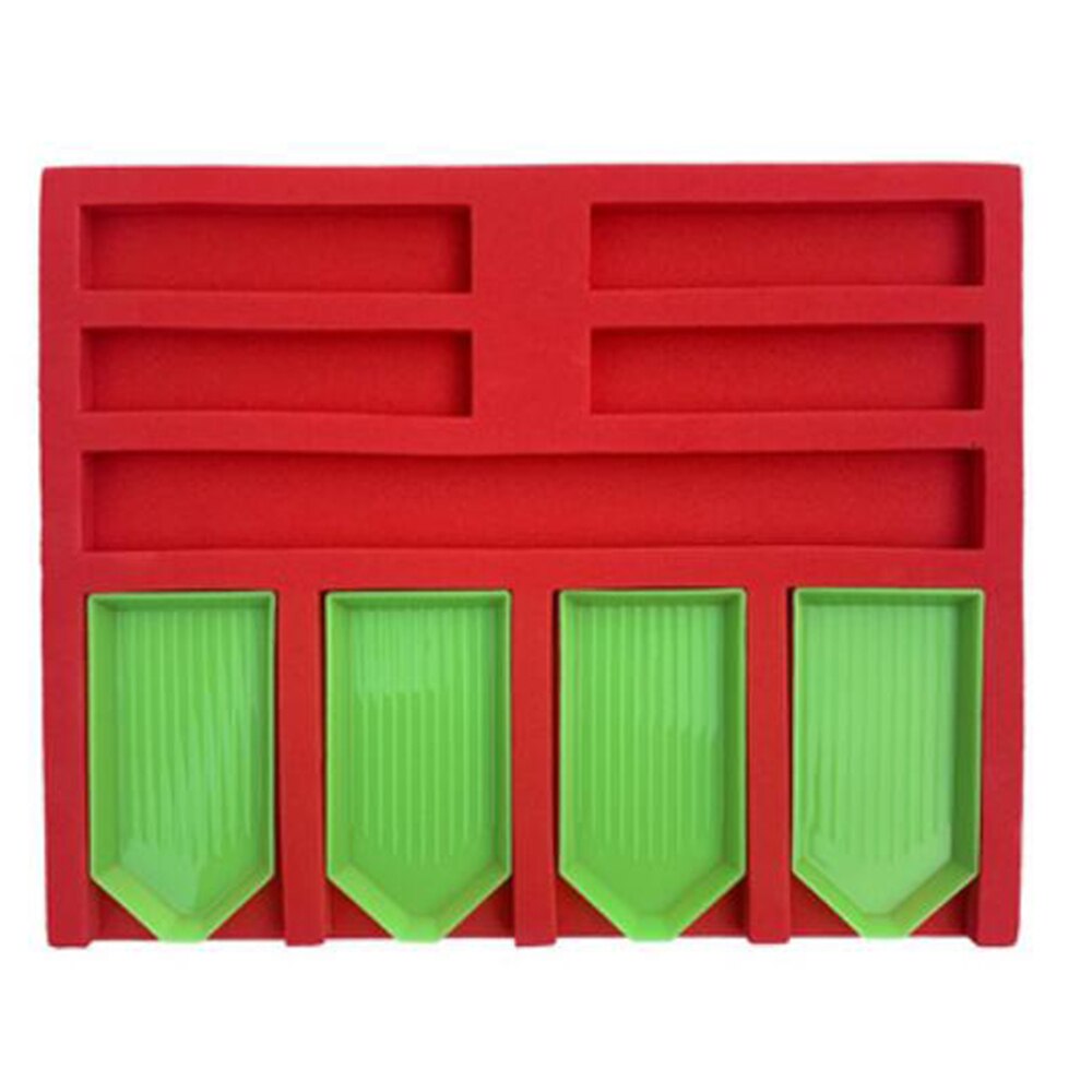 Plastic 4 Boat Diamond Painting Tray Plastic 4 Boat Diamond Painting Tray
