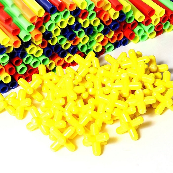 Plastic 4D Building Straws (100pcs) Plastic 4D Building Straws (100pcs)