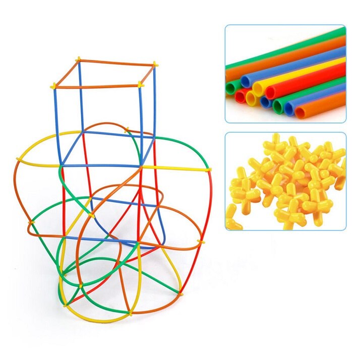 Plastic 4D Building Straws (100pcs) Plastic 4D Building Straws (100pcs)