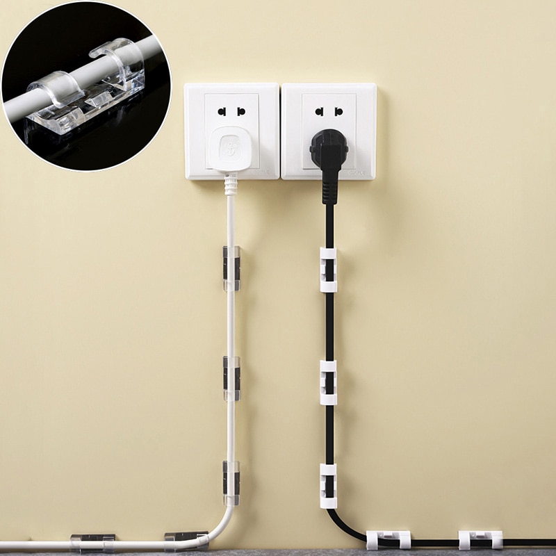 Plastic Adhesive Cable Clips (20pcs) Plastic Adhesive Cable Clips (20pcs)