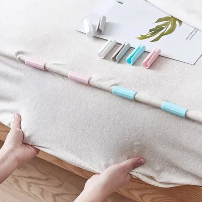 Plastic Anti Slip Bedsheet Clamps (12 pcs)