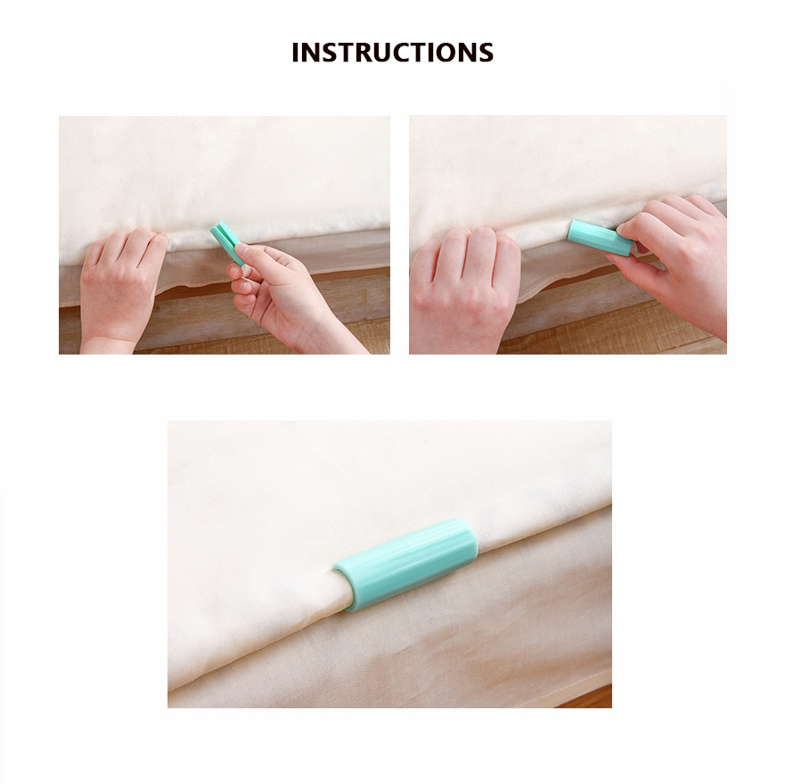 Plastic Anti Slip Bedsheet Clamps (12 pcs)