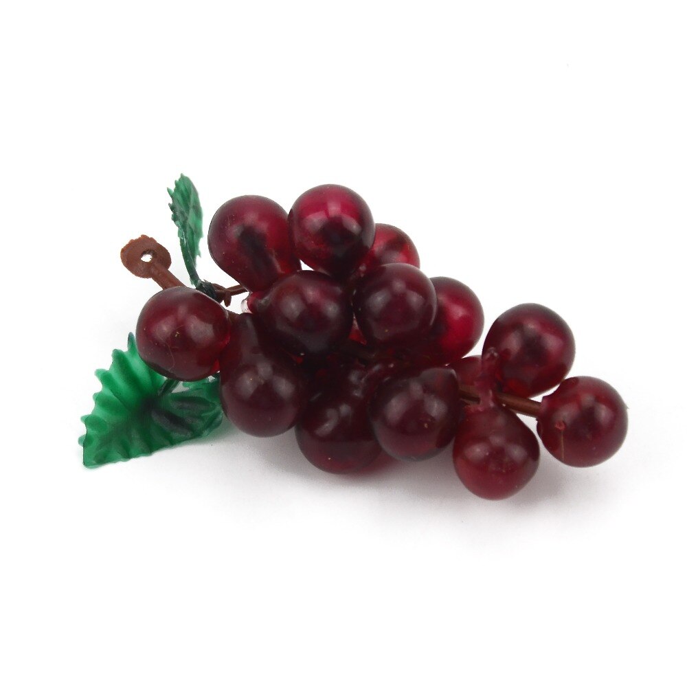 Plastic Artificial Grapes Decor (3pcs)