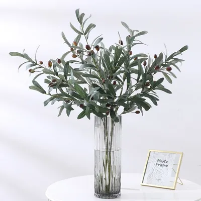 Plastic Artificial Olive Branch Decor Plastic Artificial Olive Branch Decor
