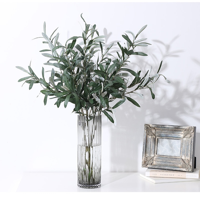 Plastic Artificial Olive Branch Decor Plastic Artificial Olive Branch Decor