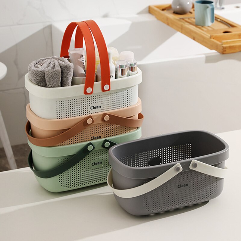 Plastic Bath Caddy Drain Basket