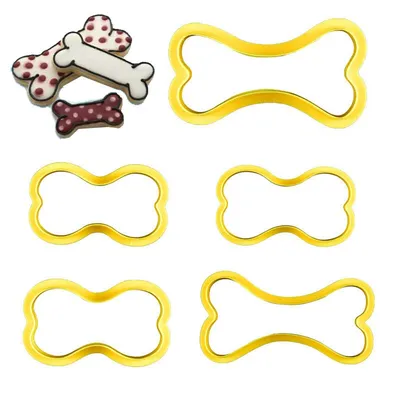 Plastic Bone Cookie Cutters (5 pcs) Plastic Bone Cookie Cutters (5 pcs)