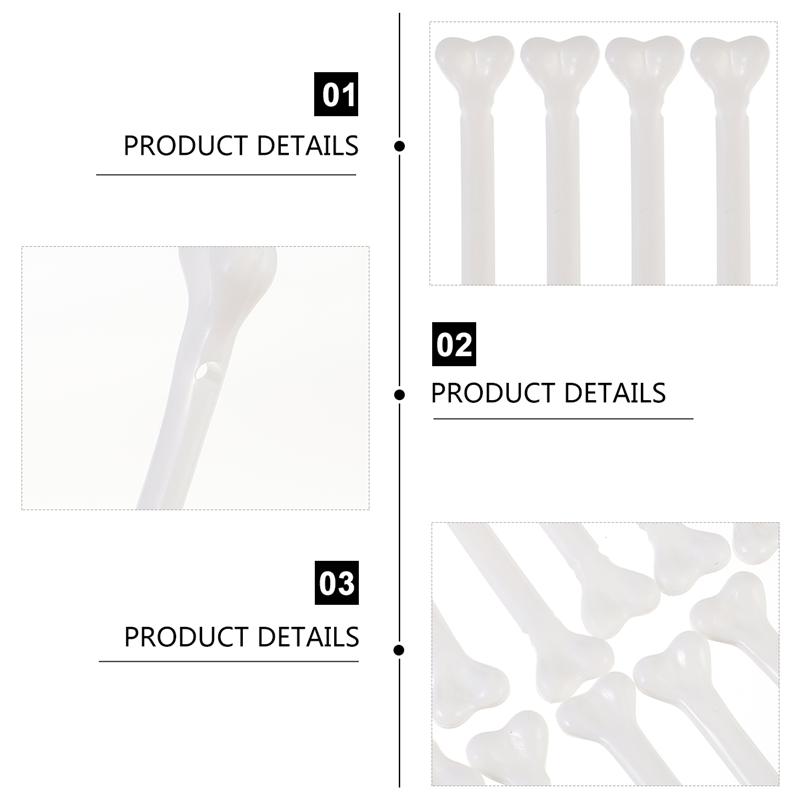 Plastic Bones for Halloween (36 Pcs)