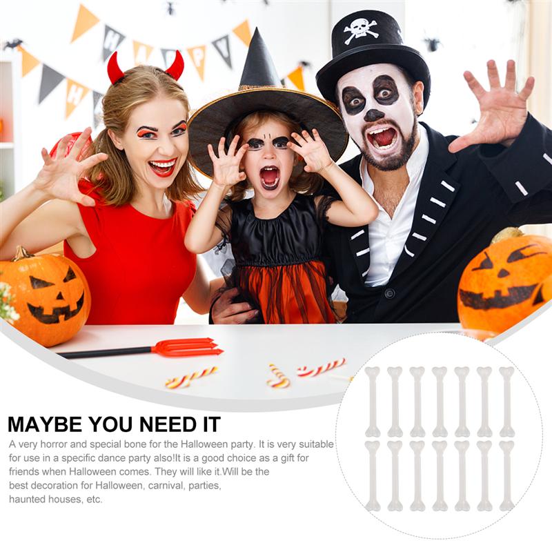 Plastic Bones for Halloween (36 Pcs)