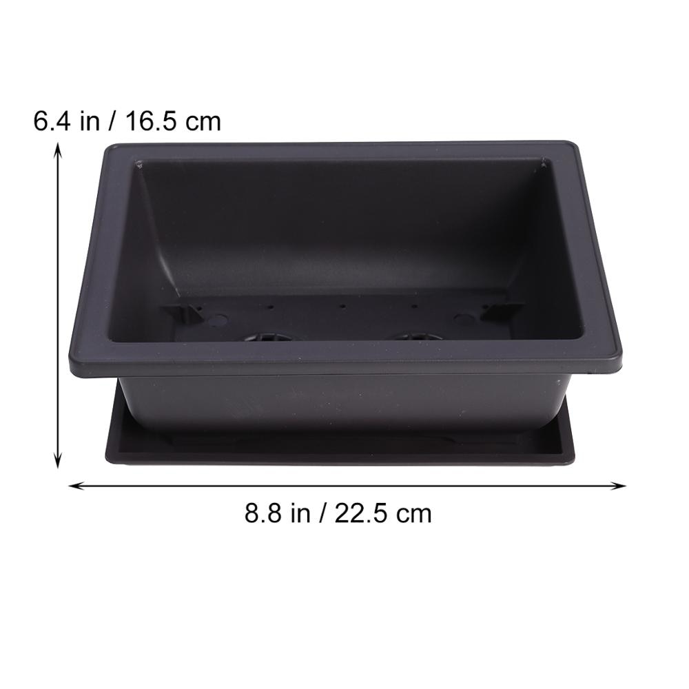 Plastic Bonsai Pots with Trays (10pcs) Plastic Bonsai Pots with Trays (10pcs)