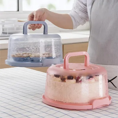 Plastic Cake Carrier Transparent Holder