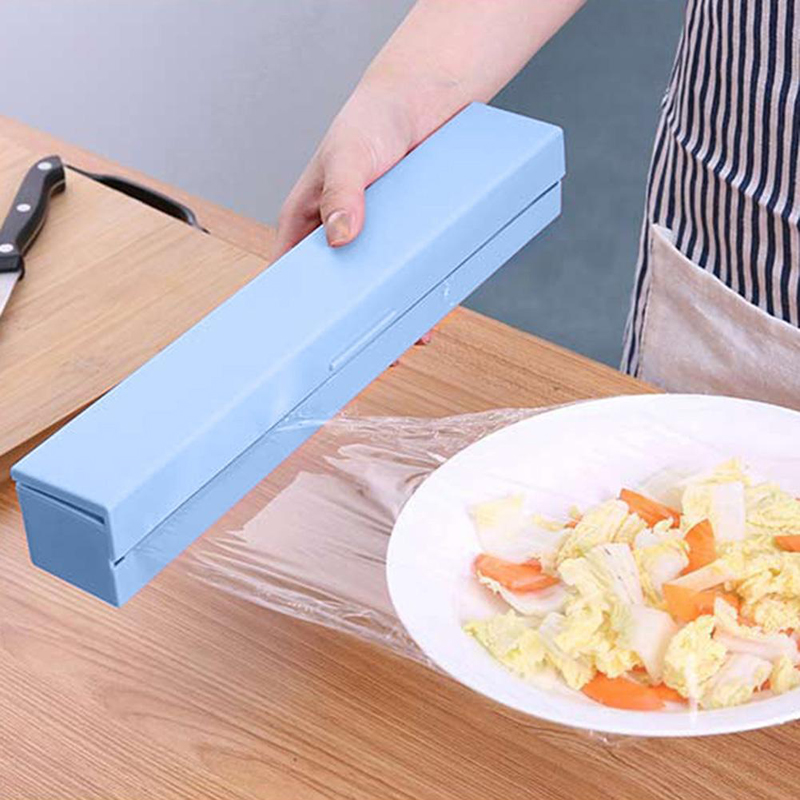 Plastic Cling Wrap Holder with Cutter