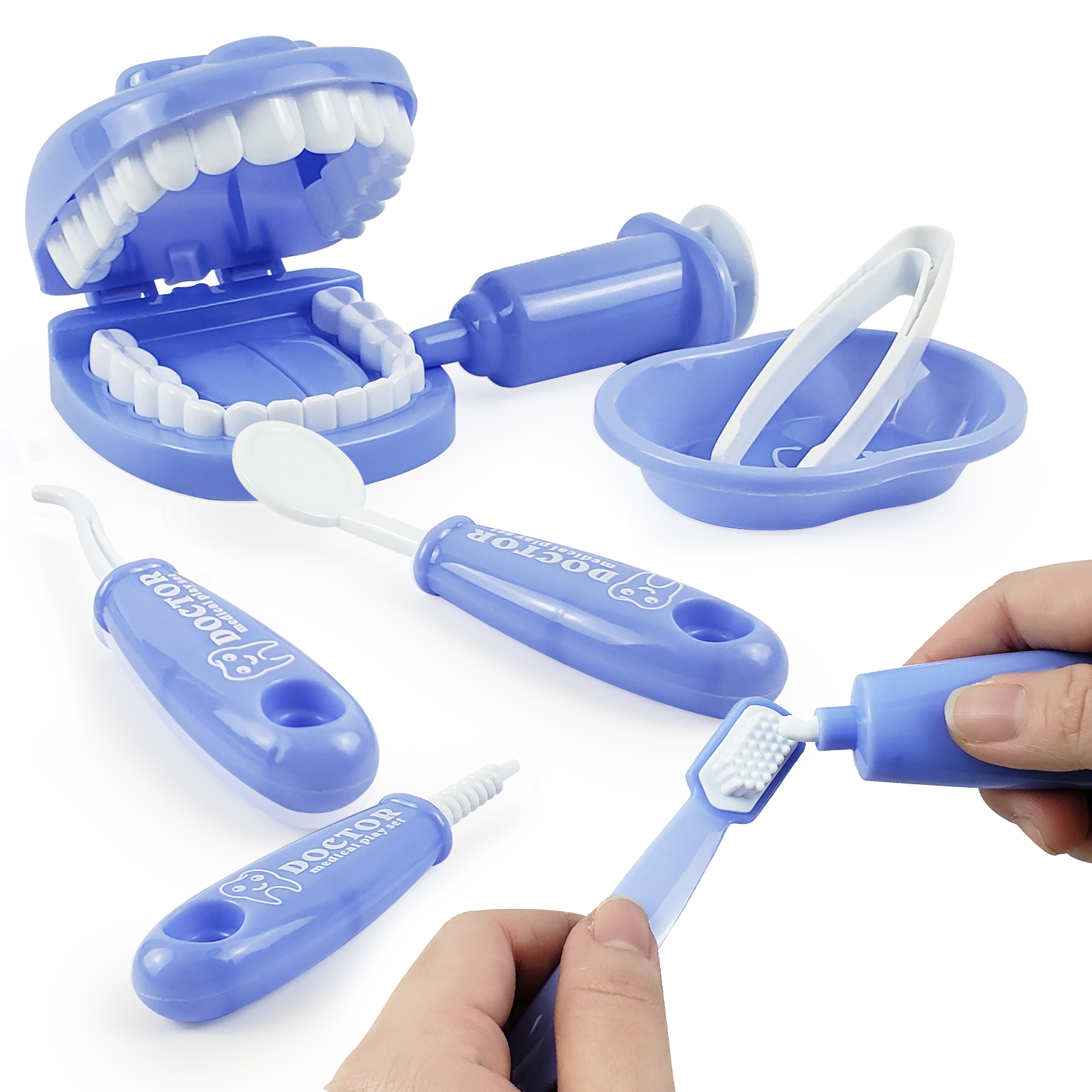 Plastic Dentist Play Set (9pcs)