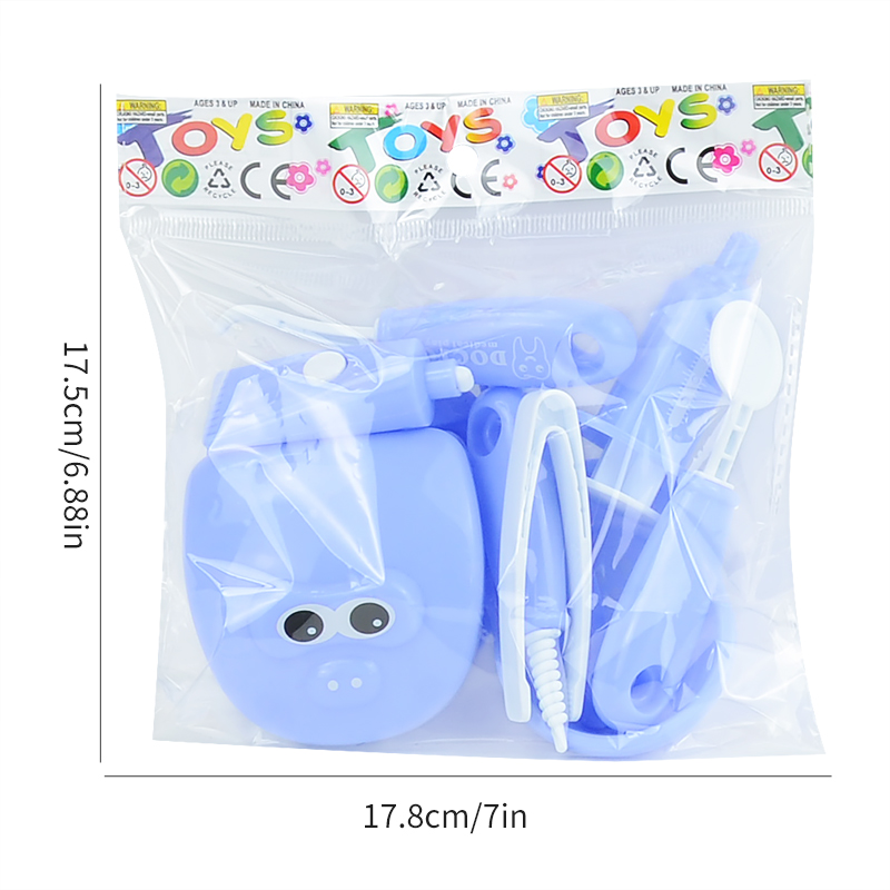 Plastic Dentist Play Set (9pcs) Plastic Dentist Play Set (9pcs)
