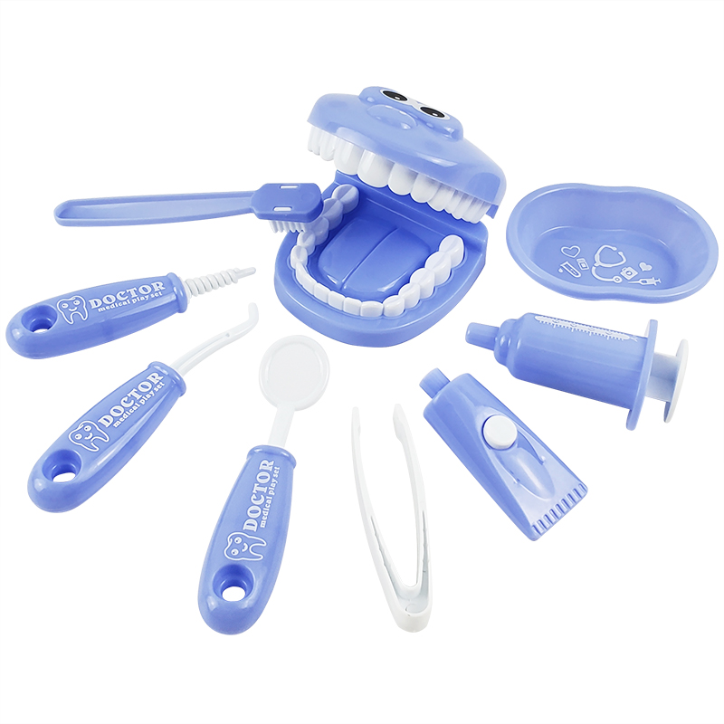 Plastic Dentist Play Set (9pcs) Plastic Dentist Play Set (9pcs)
