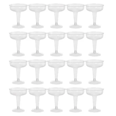 Plastic Disposable Champagne Flutes (20pcs)