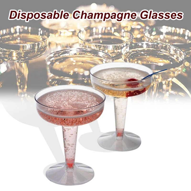 Plastic Disposable Champagne Flutes (20pcs)