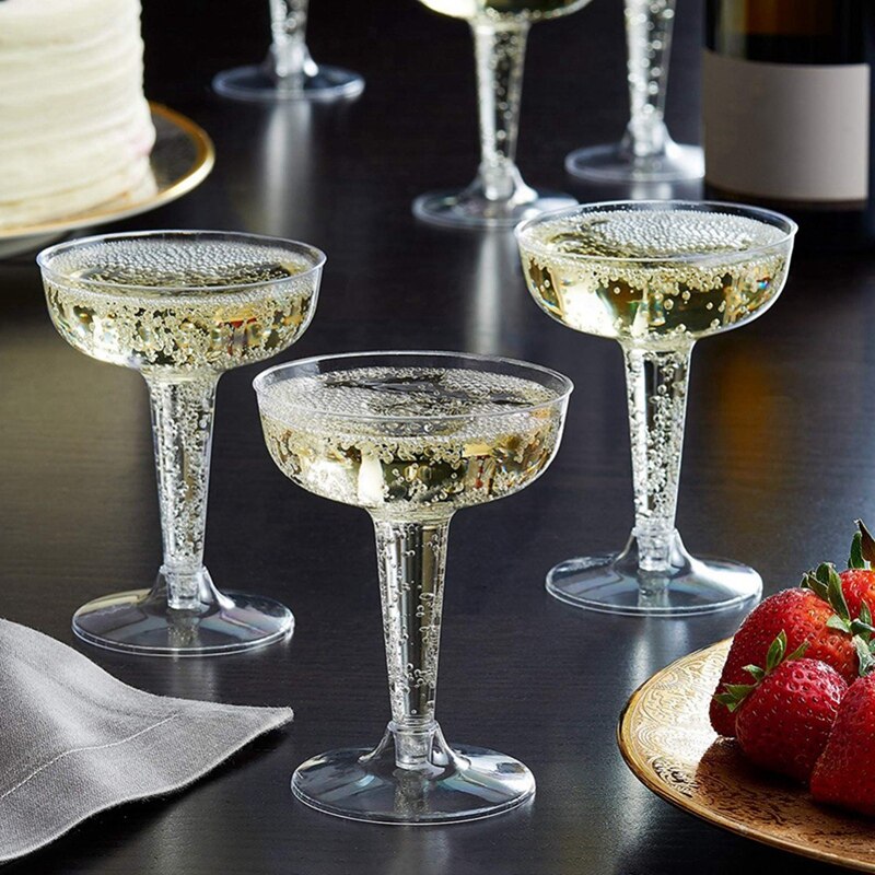 Plastic Disposable Champagne Flutes (20pcs)