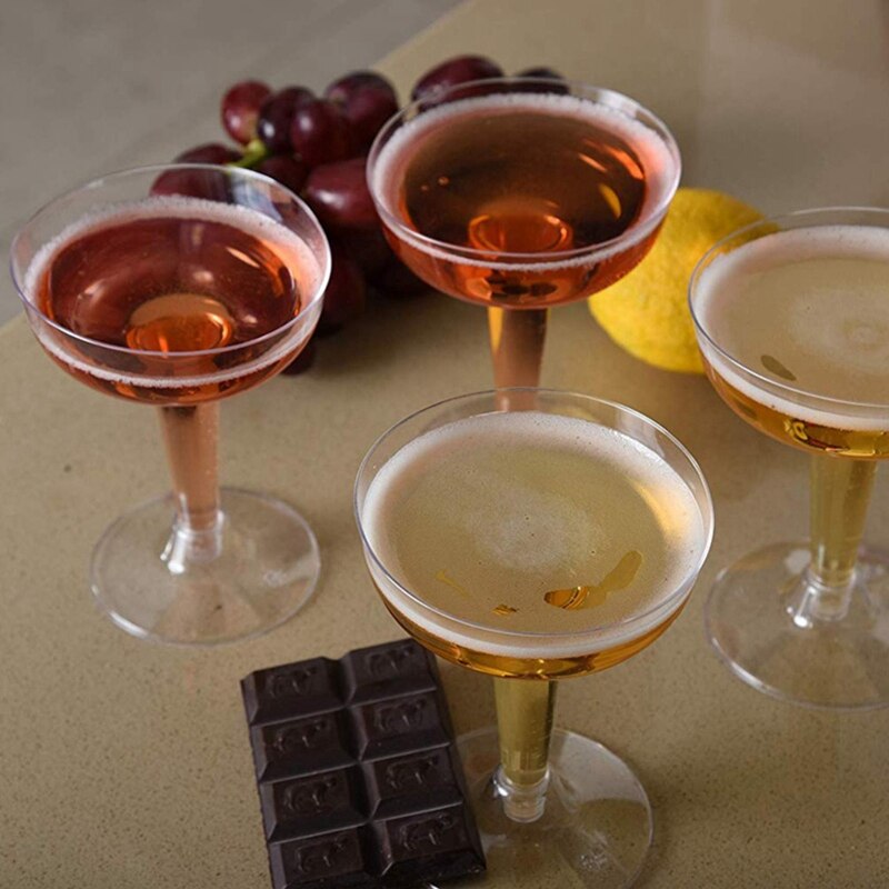 Plastic Disposable Champagne Flutes (20pcs)