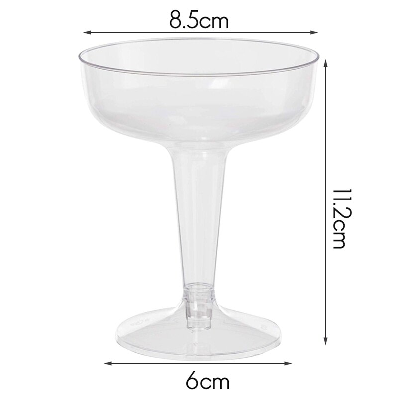 Plastic Disposable Champagne Flutes (20pcs)